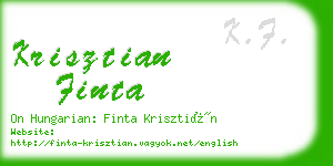 krisztian finta business card